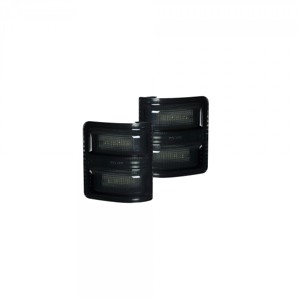 Image 1 for Recon 264140WHBK White LED Smoked Lens Mirror Lights